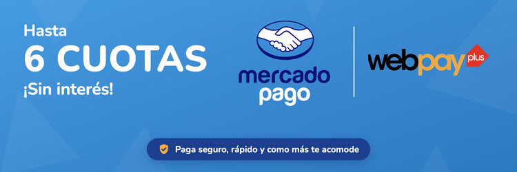 Paga con tarjeta de crédito, débito o Mercado Pago. Emitimos boleta electrónica.