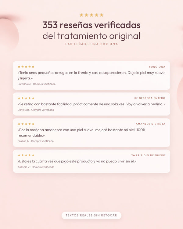 353 reseñas verificadas del tratamiento original